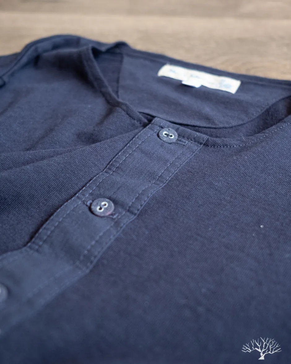 102 Vintage Henley - Ink Blue