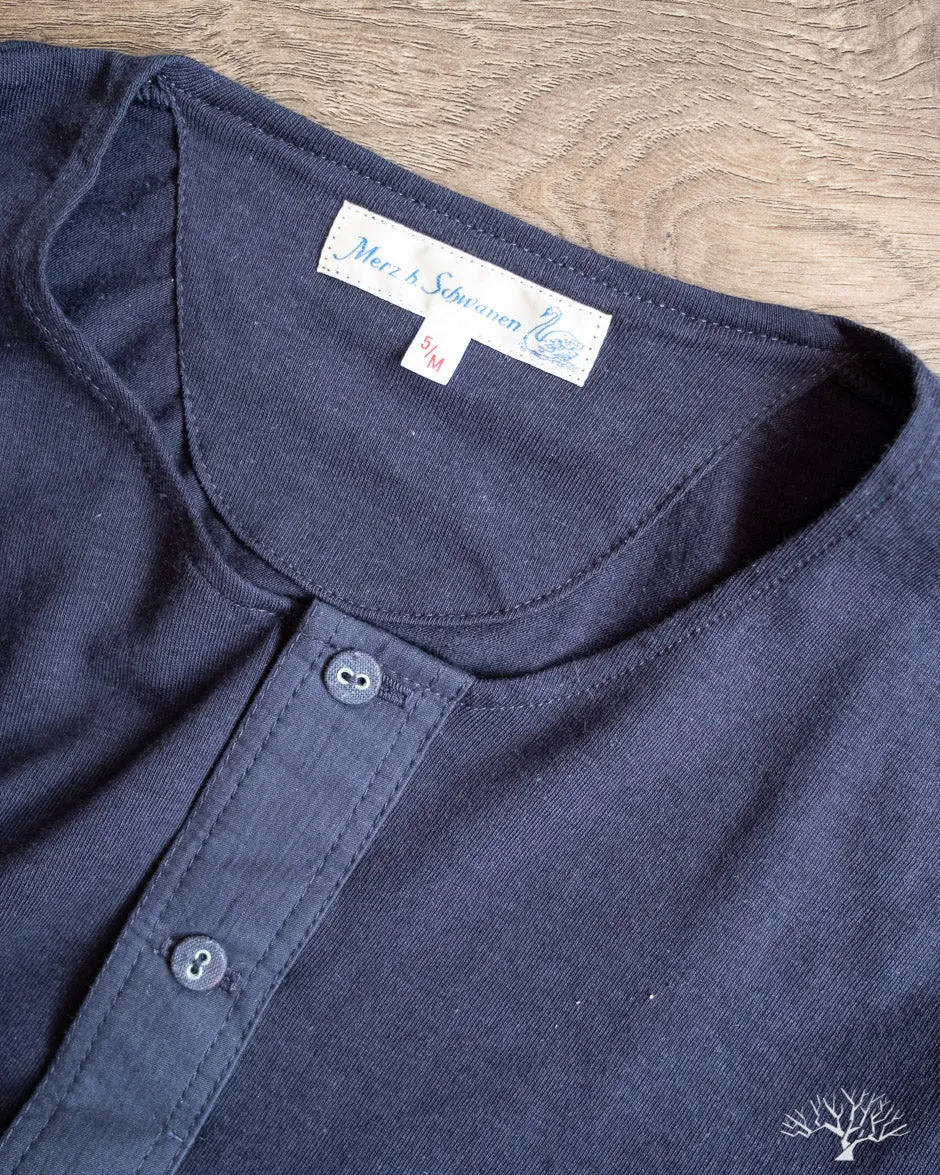 102 Vintage Henley - Ink Blue