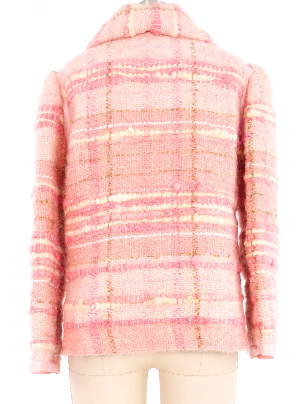 1960s Courreges Pink Mohair Tweed Jacket