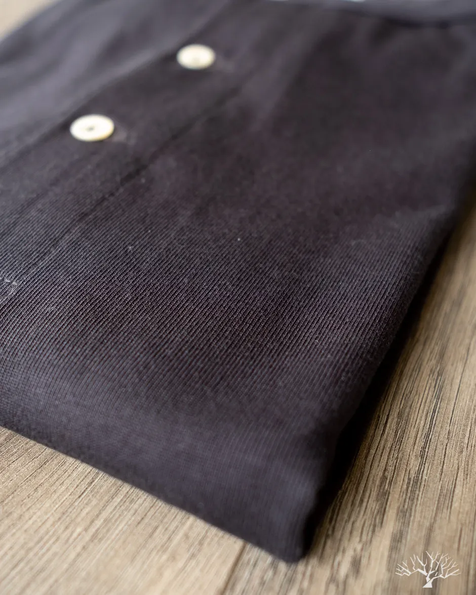 206 Long Sleeve Henley - Charcoal