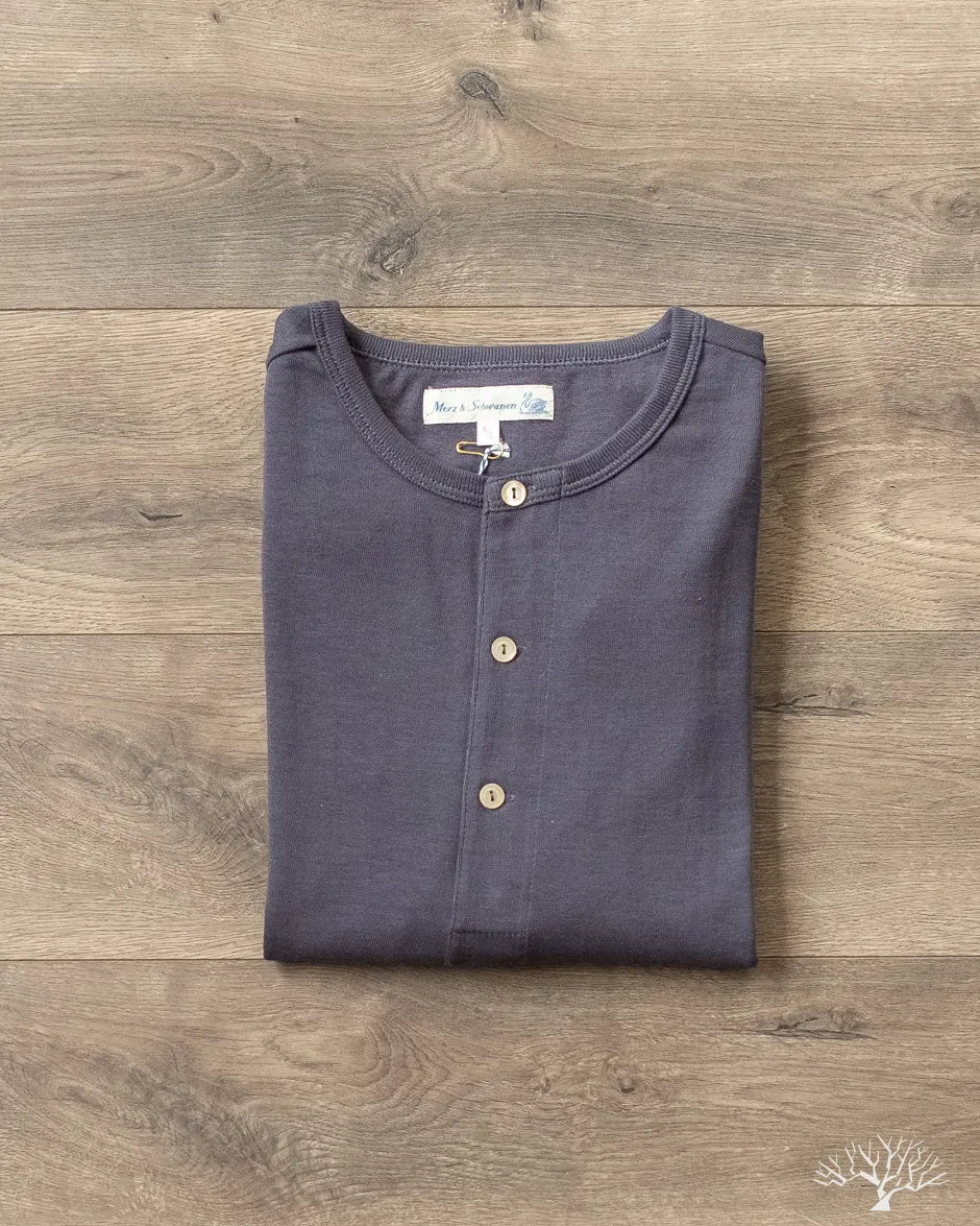 206 Long Sleeve Henley - Navy