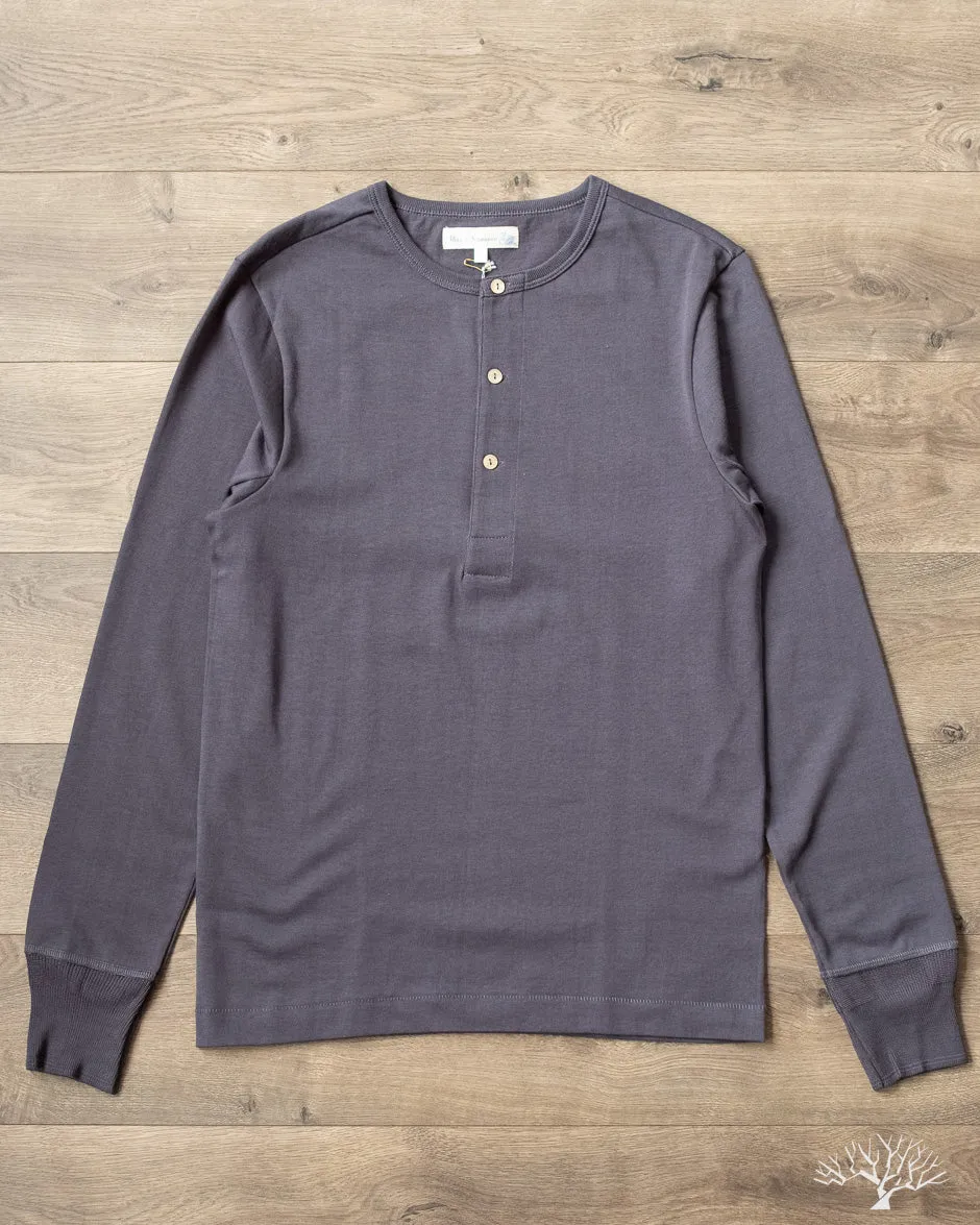 206 Long Sleeve Henley - Navy