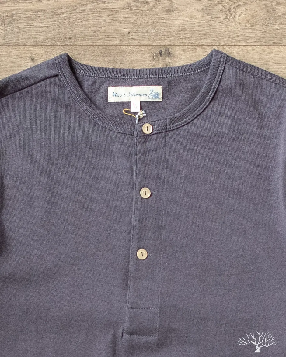 206 Long Sleeve Henley - Navy