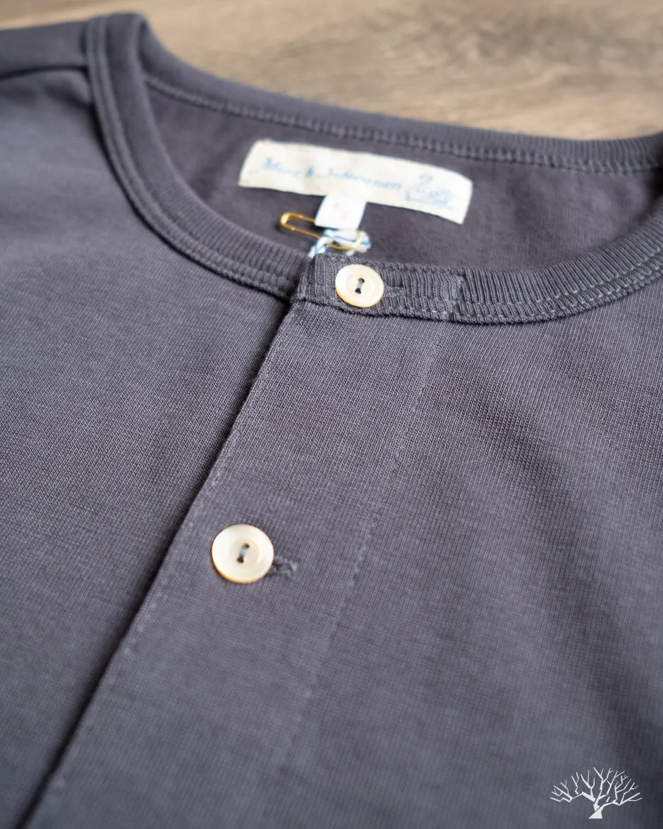 206 Long Sleeve Henley - Navy