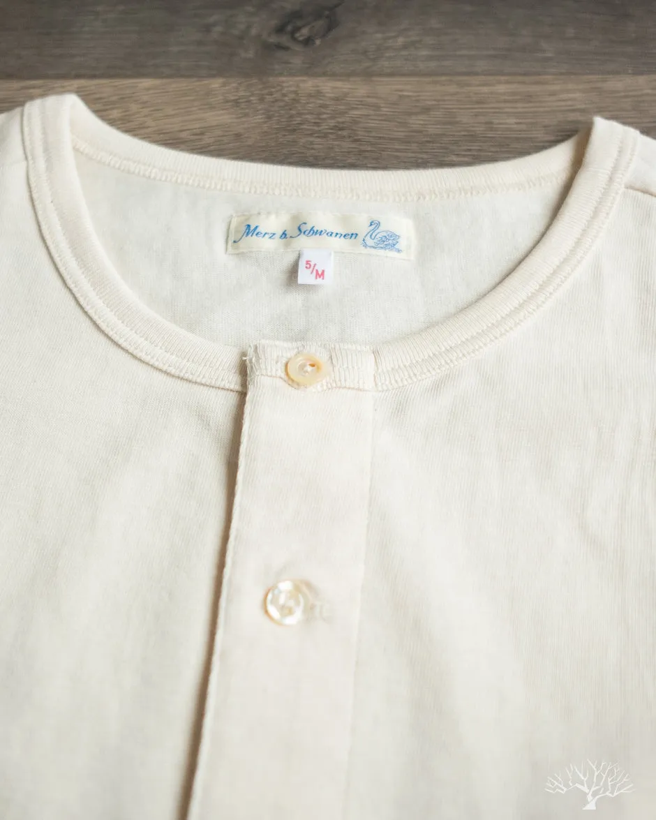 207 Loopwheel Short Sleeve Henley - Nature