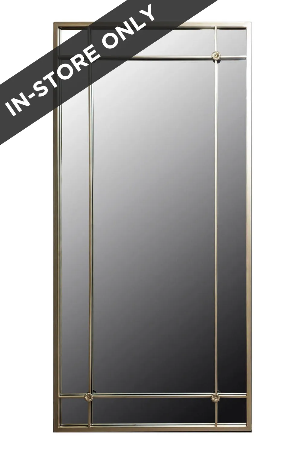 Accent Metal Frame Mirror 170cm x 80cm - Gold