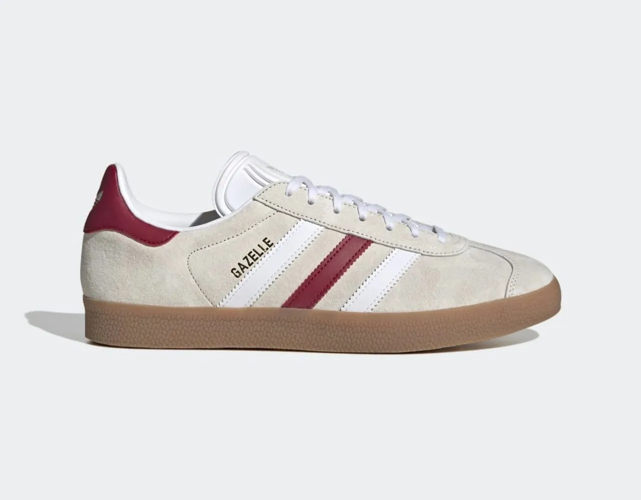 Adidas Gazelle Aluminum Collegiate Burgundy Cloud White IG0672