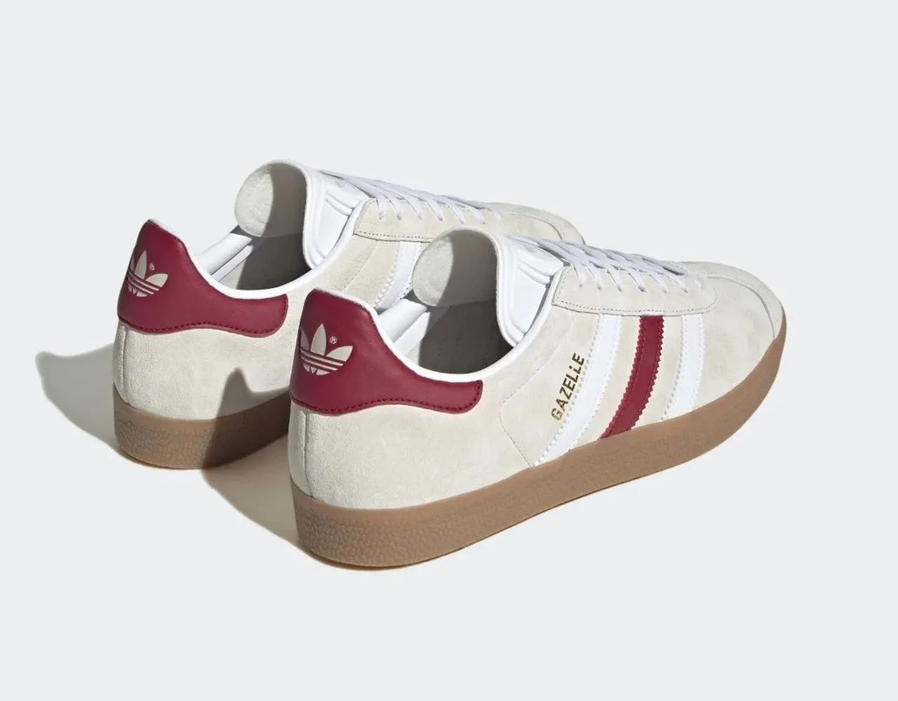 Adidas Gazelle Aluminum Collegiate Burgundy Cloud White IG0672