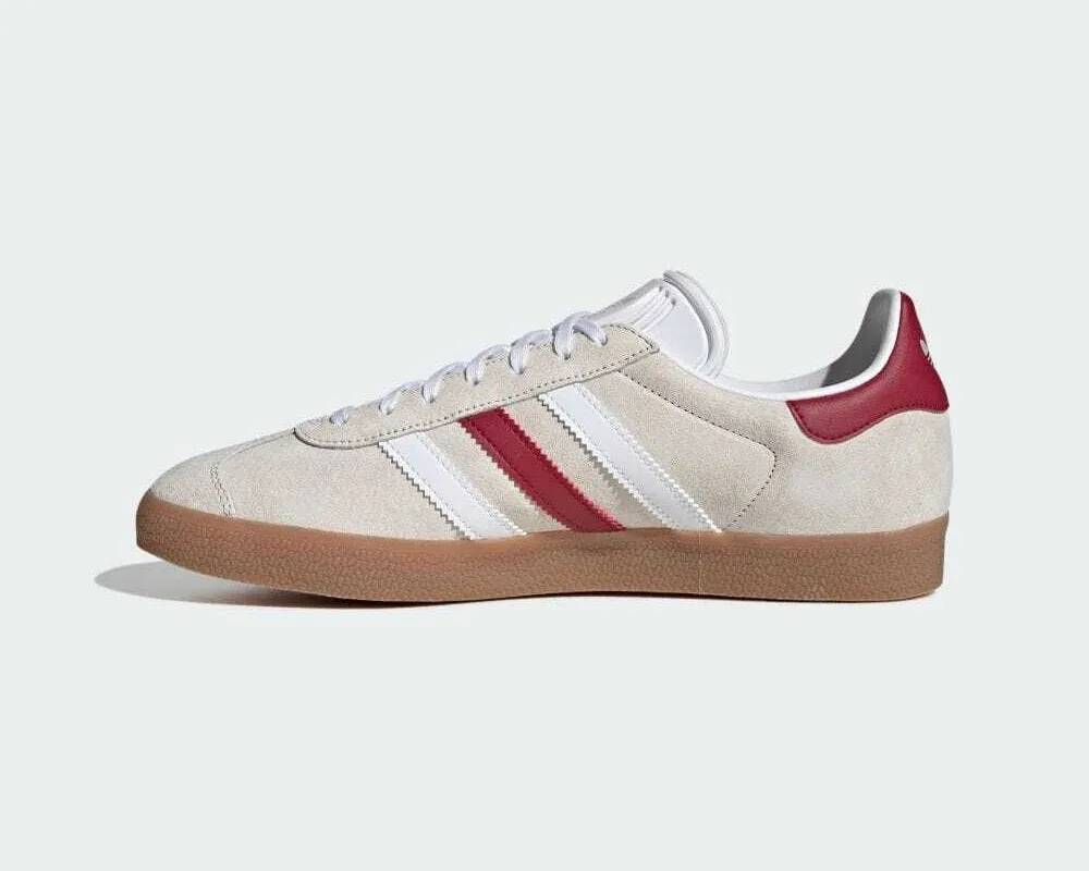 Adidas Gazelle Aluminum Collegiate Burgundy Cloud White IG0672