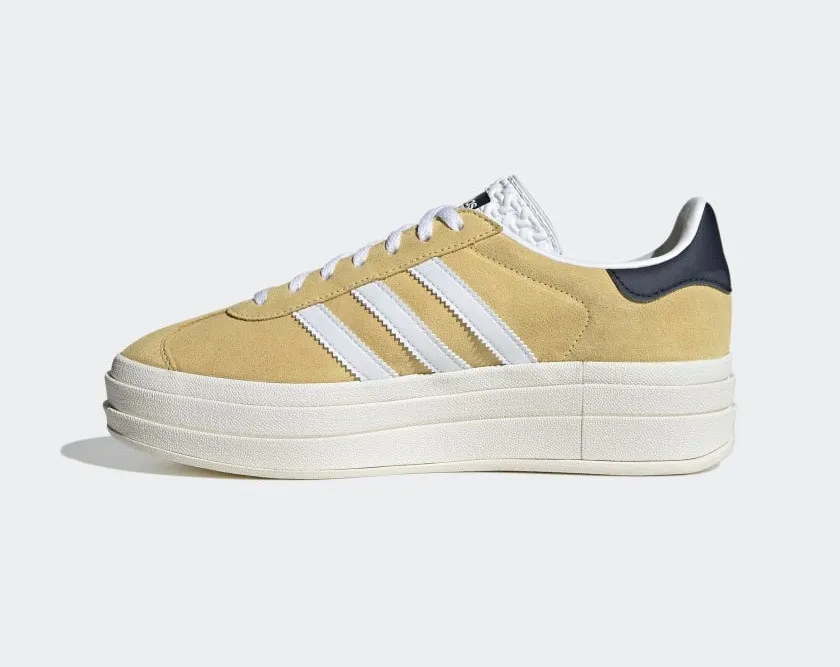 Adidas Gazelle Bold Almost Yellow Cloud White Legend Ink HQ6891