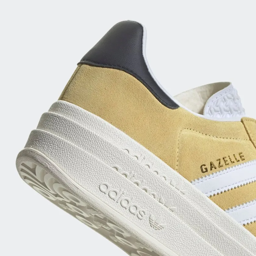 Adidas Gazelle Bold Almost Yellow Cloud White Legend Ink HQ6891