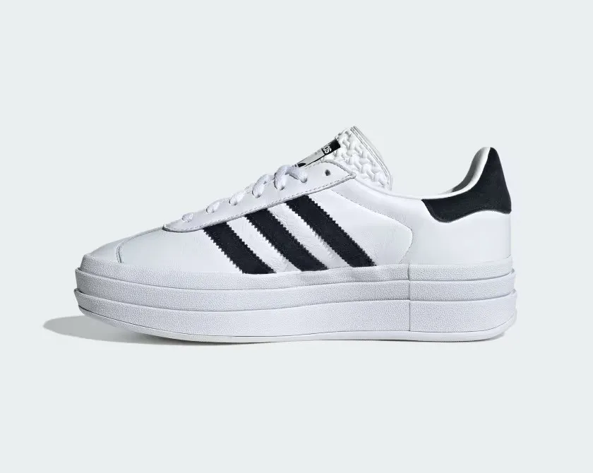 Adidas Gazelle Bold Cloud White Core Black Gold Metallic IE7853