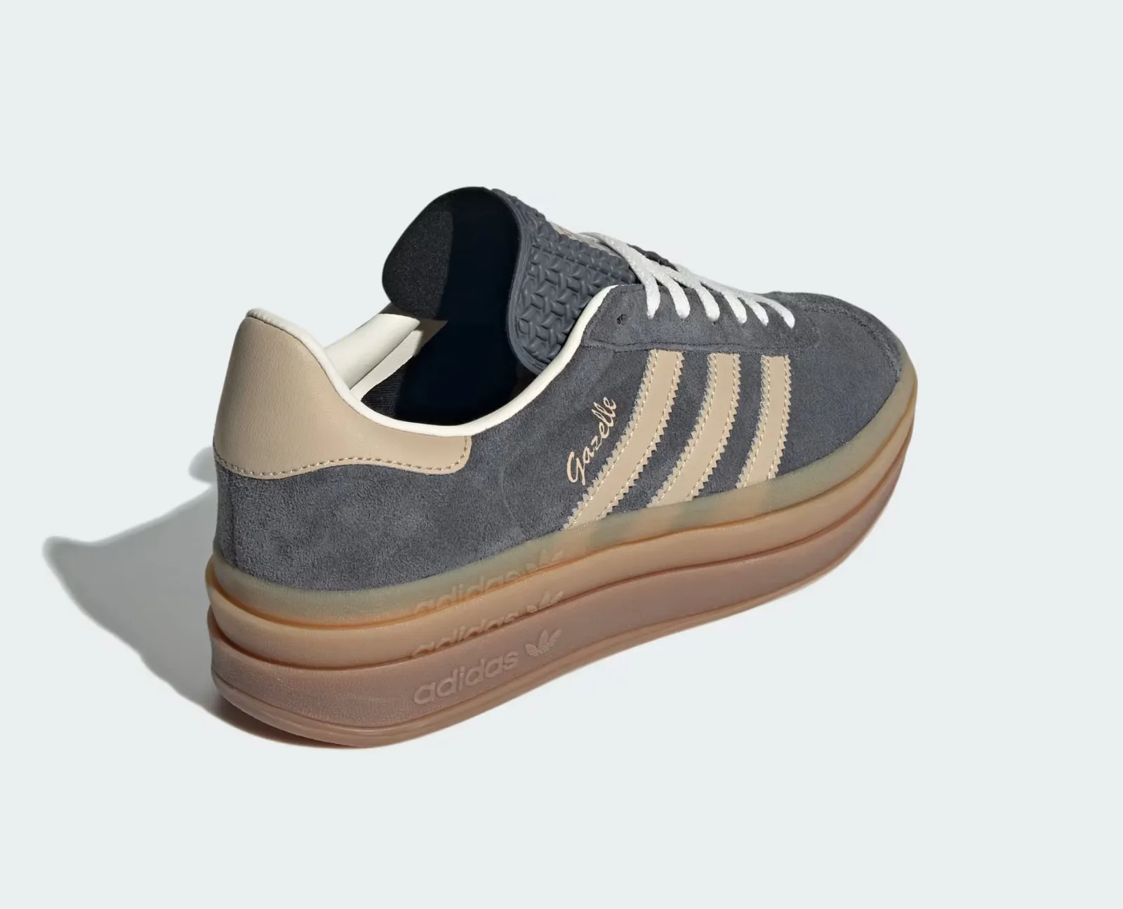 Adidas Gazelle Bold Grey Six Magic Beige Cream White IE0428