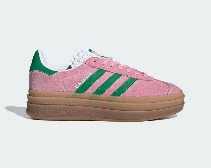 Adidas Gazelle Bold True Pink Green Cloud White IE0420