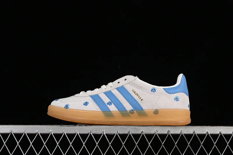 Adidas Gazelle Indoor Floral Beige Light Blue IF4491