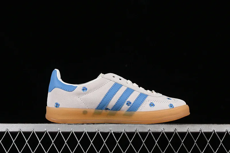 Adidas Gazelle Indoor Floral Beige Light Blue IF4491