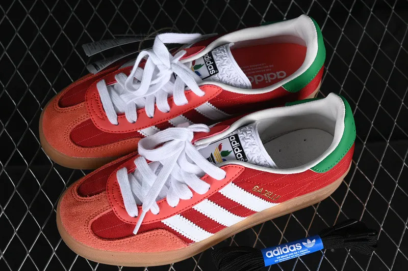 Adidas Gazelle Indoor Olympic Pack Better Scarlet Cloud White Gum IF9641