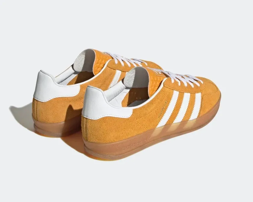 Adidas Gazelle Indoor Orange Peel Cloud White Gold Metallic HQ8716