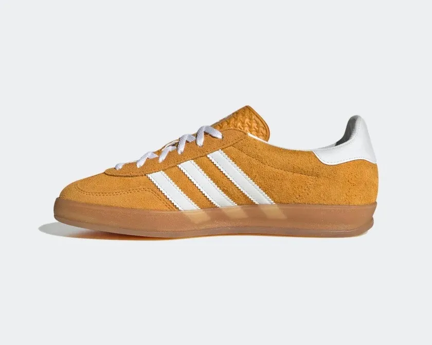 Adidas Gazelle Indoor Orange Peel Cloud White Gold Metallic HQ8716