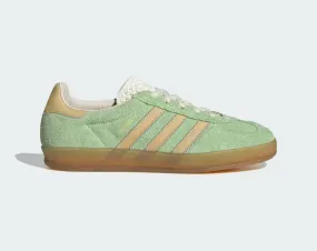 Adidas Gazelle Indoor Semi Green Spark Almost Yellow Cream White IE2948