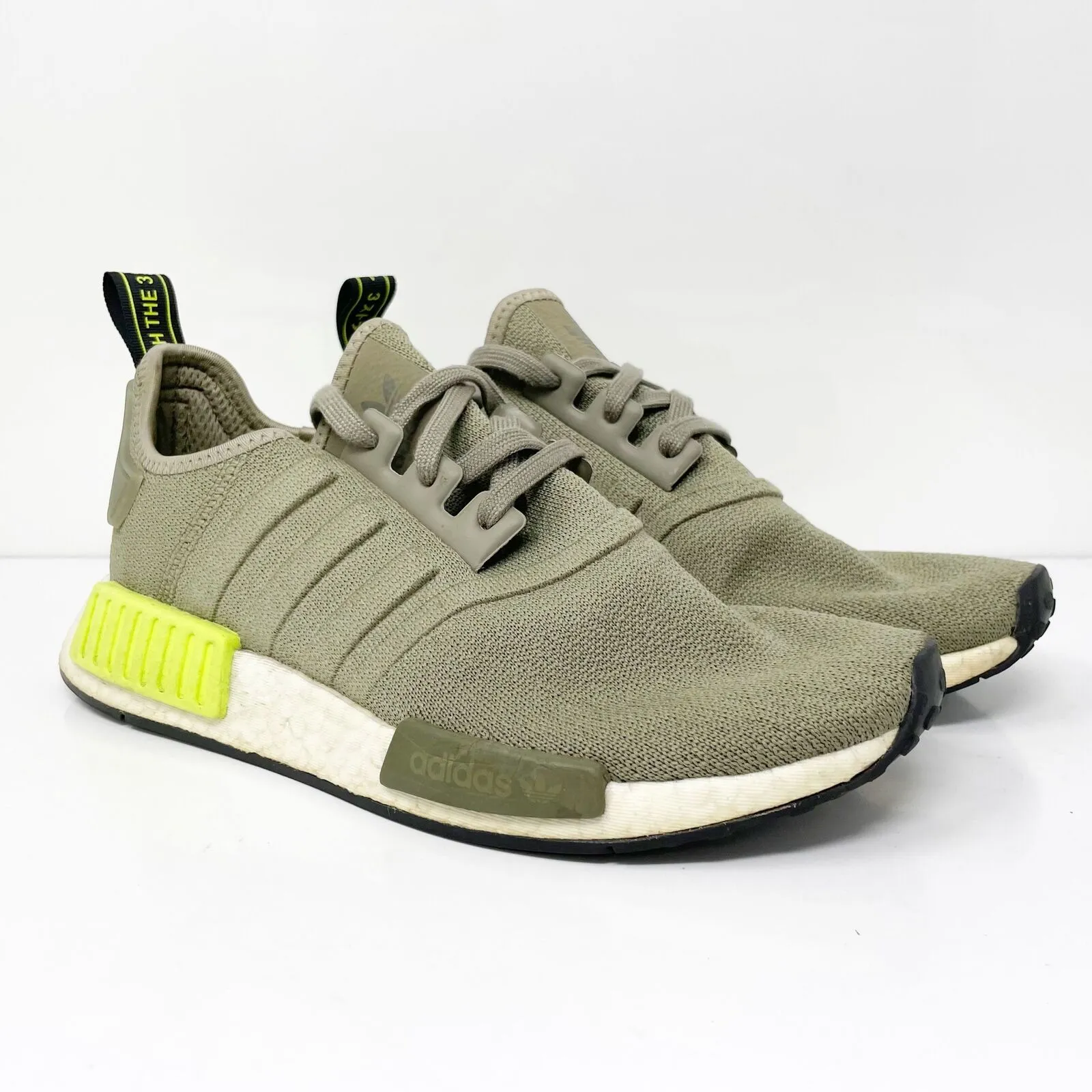 Adidas Mens NMD R1 BD7750 Green Running Shoes Sneakers Size 7.5