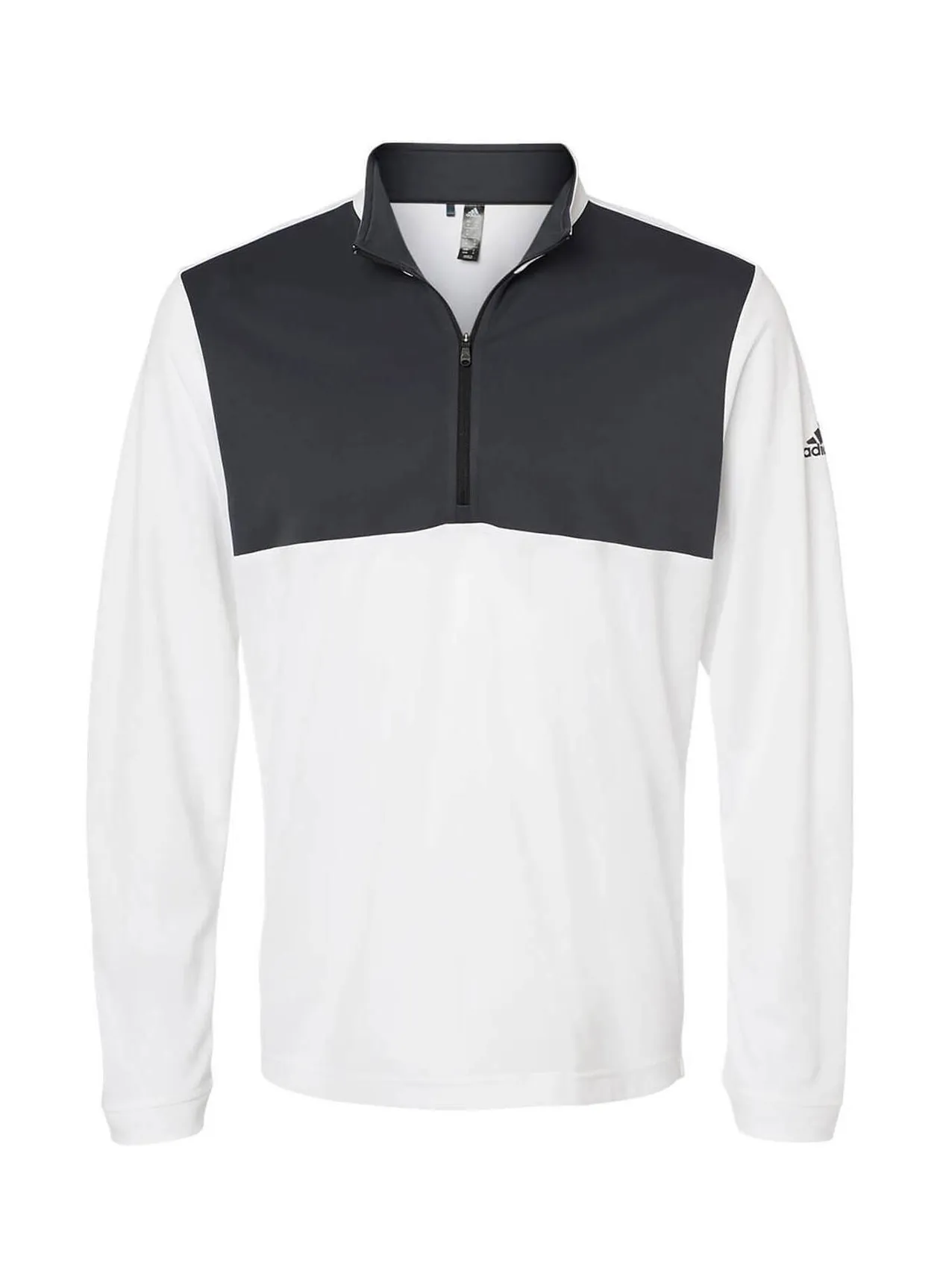 Adidas Men's White / Carbon Adidas  Lightweight Quarter-Zip A280