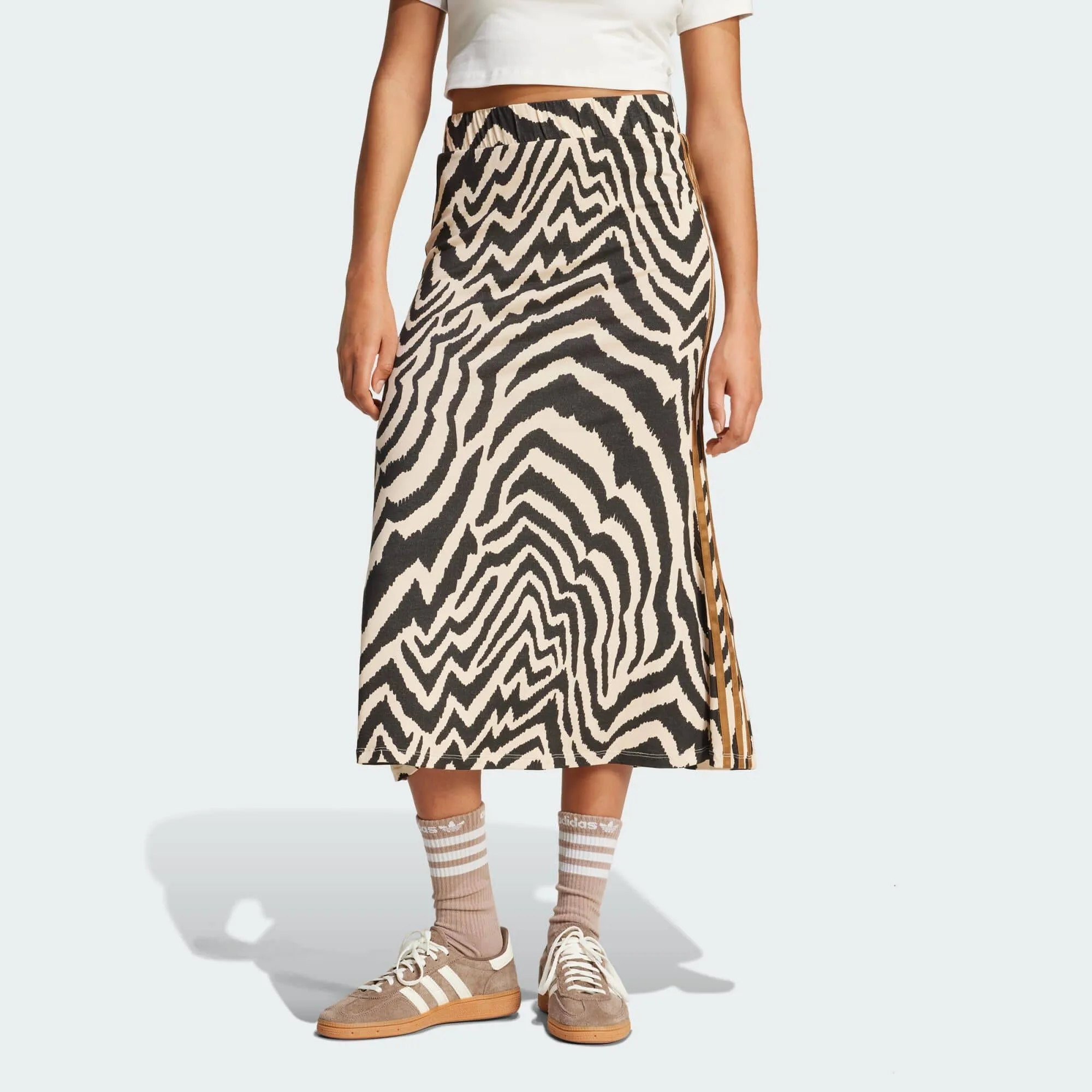 ADIDAS ORIGINALS adidas x FARM Rio 3-Stripes Maxi Skirt