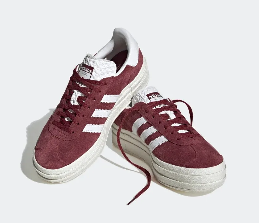 Adidas Originals Gazelle Bold Shadow Red Cloud White Core White HQ6892