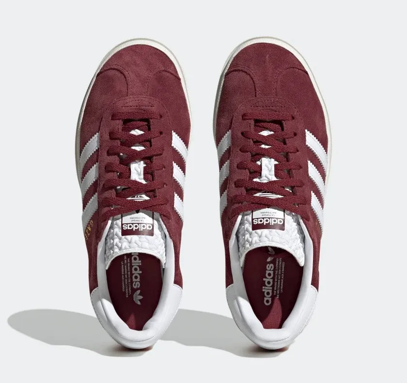 Adidas Originals Gazelle Bold Shadow Red Cloud White Core White HQ6892