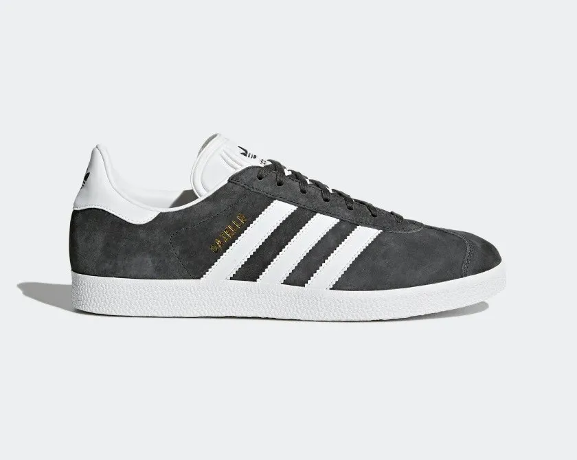 Adidas Originals Gazelle Dark Grey Heather White Gold Metallic BB5480