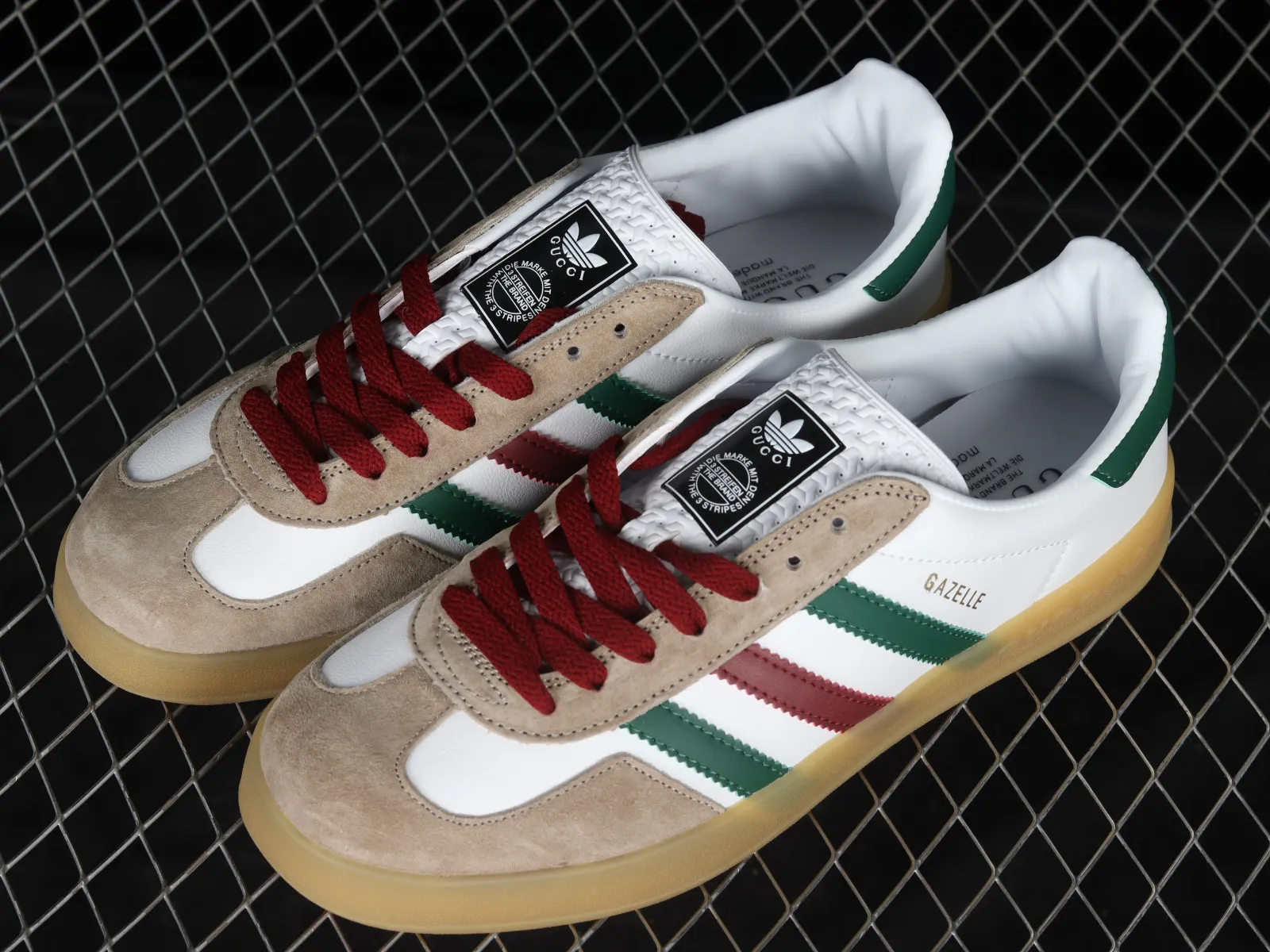 Adidas Originals Gazelle Green Red Cloud White Multi IA9089