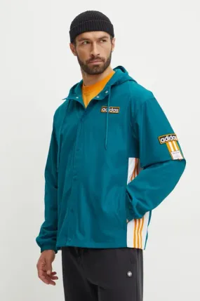 adidas Originals jacket Adibreak Windbreaker men's turquoise color IW5811