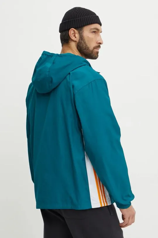 adidas Originals jacket Adibreak Windbreaker men's turquoise color IW5811