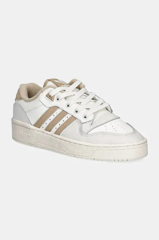 adidas Originals leather sneakers Rivalry Low W beige color JH6726