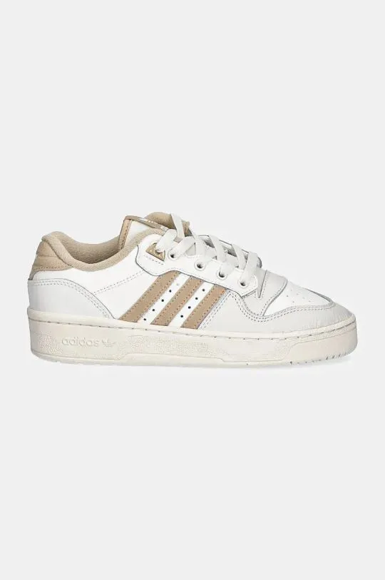 adidas Originals leather sneakers Rivalry Low W beige color JH6726