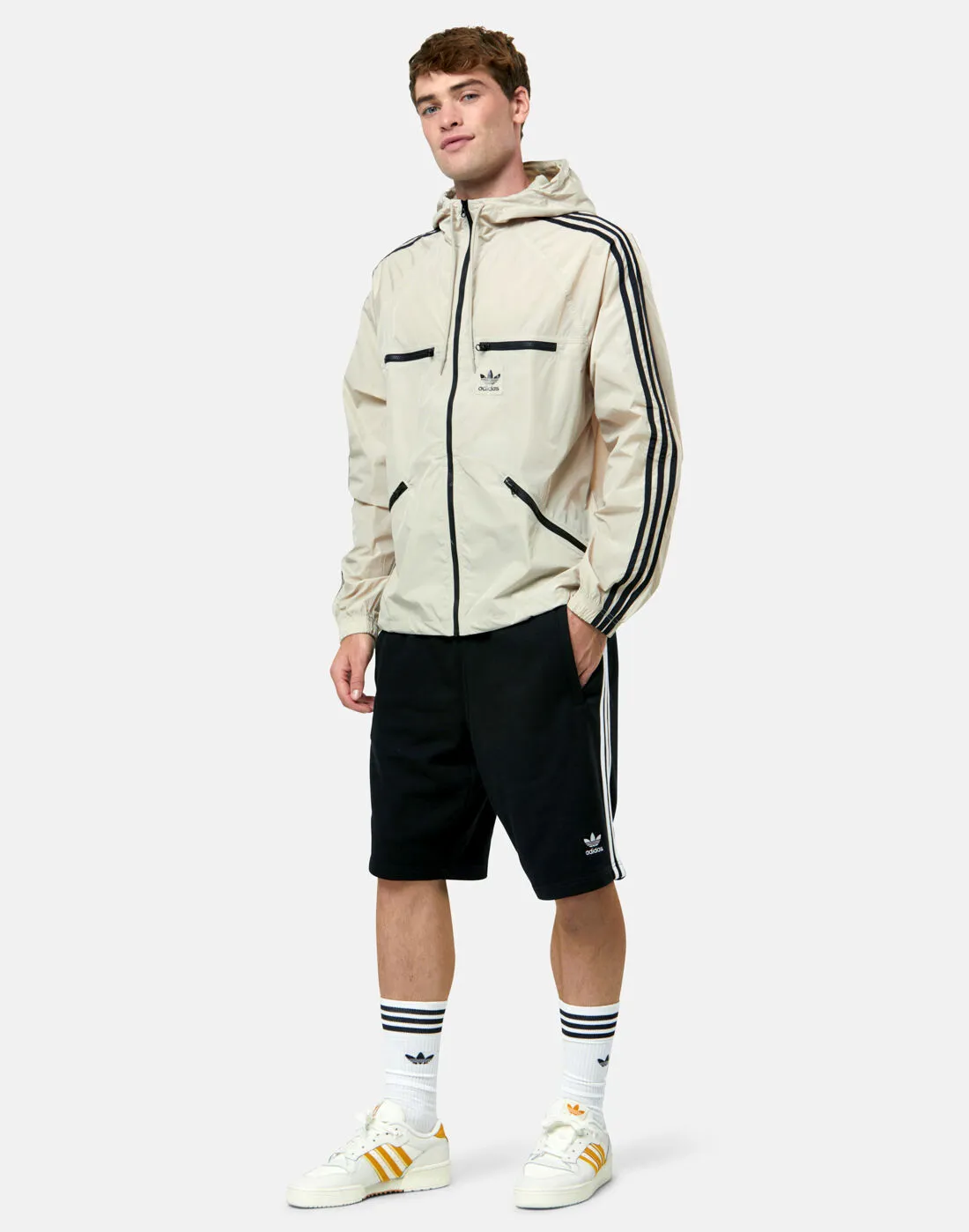 adidas Originals Mens 3 Stripe Windbreaker