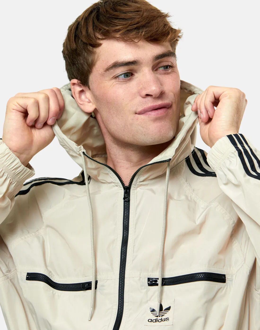 adidas Originals Mens 3 Stripe Windbreaker