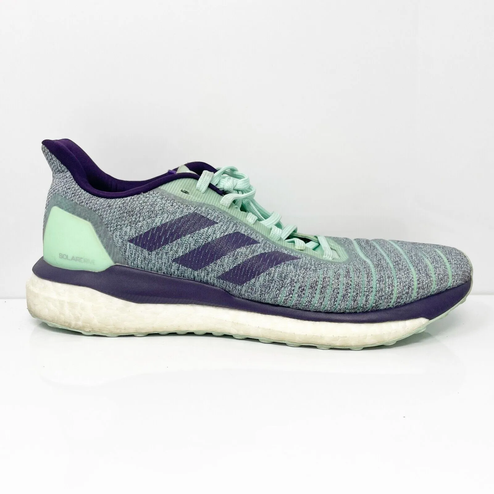 Adidas Womens Solar Drive D97448 Green Running Shoes Sneakers Size 10