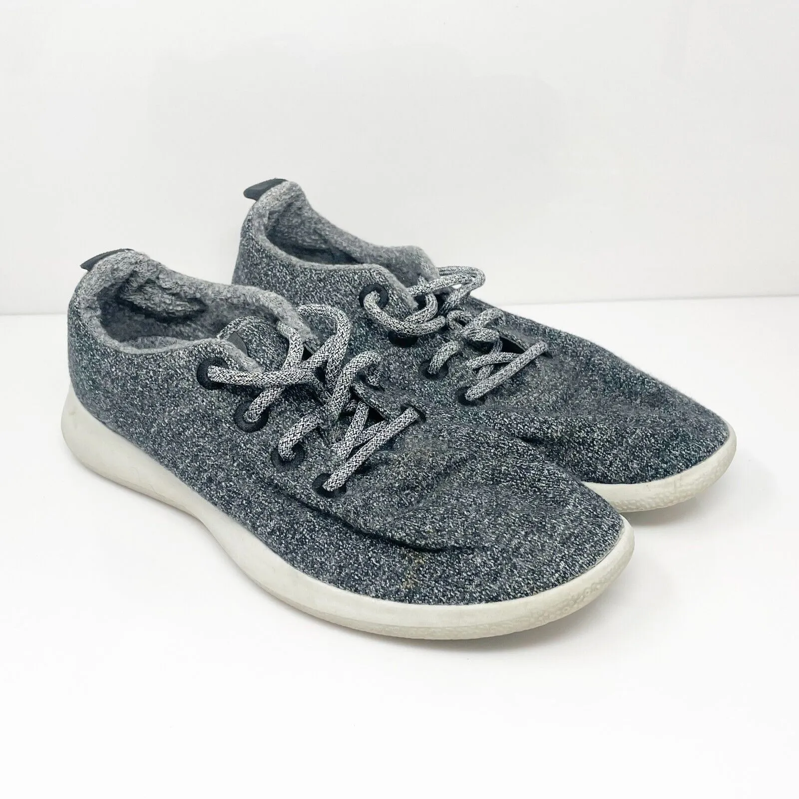 Allbirds Mens Wool Runners 1019 NV1 Gray Running Shoes Sneakers Size 11