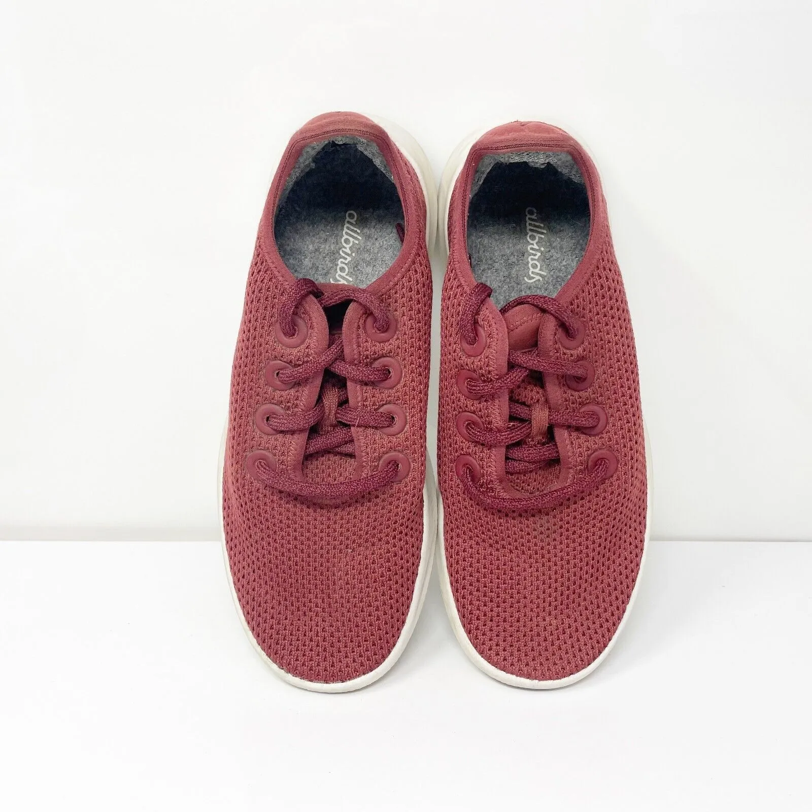 Allbirds Womens Tree Runners Red Running Shoes Sneakers Size 7