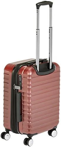 Amazonbasics Premium Hardside Spinner Luggage With Built-In Tsa Lock - 20-Inch Carry-On, Red