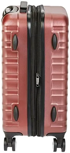 Amazonbasics Premium Hardside Spinner Luggage With Built-In Tsa Lock - 20-Inch Carry-On, Red