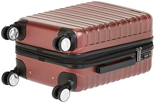 Amazonbasics Premium Hardside Spinner Luggage With Built-In Tsa Lock - 20-Inch Carry-On, Red