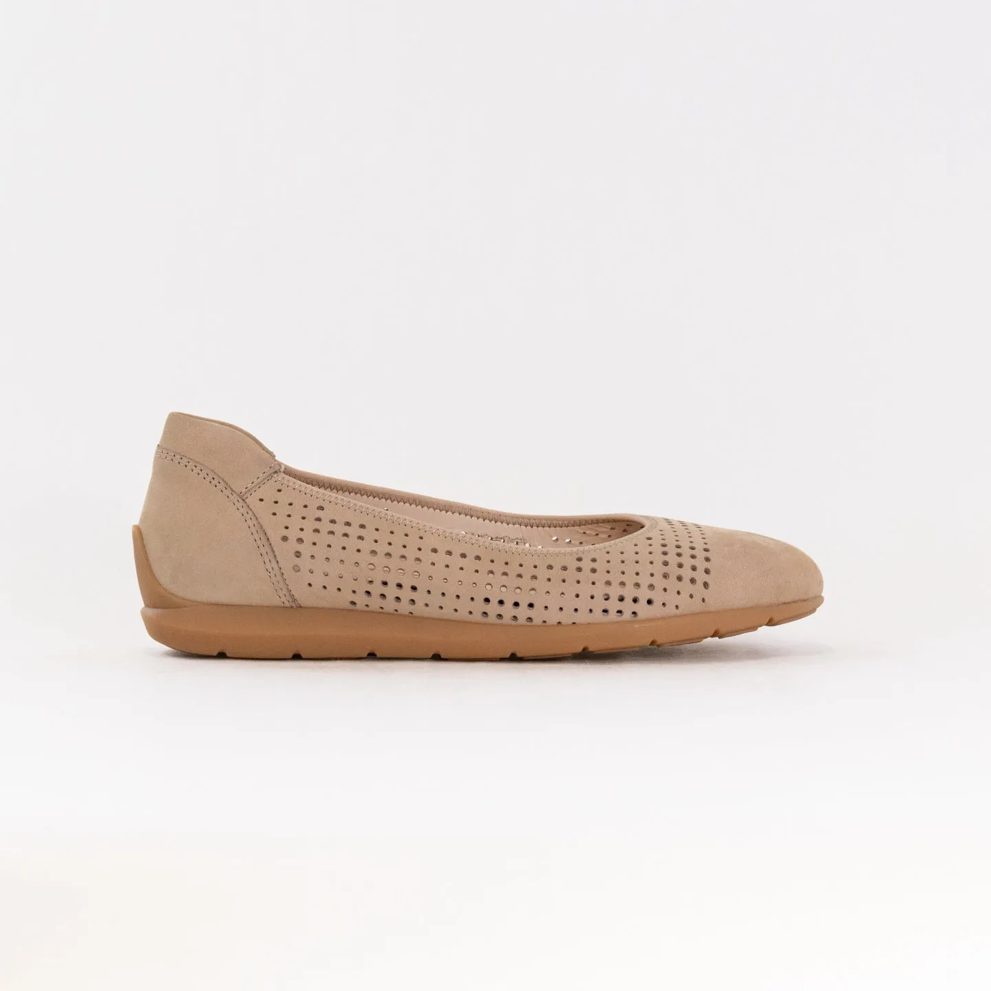 Ara Sarah Perf Ballet Flat (Women's) - Sand Nubuck