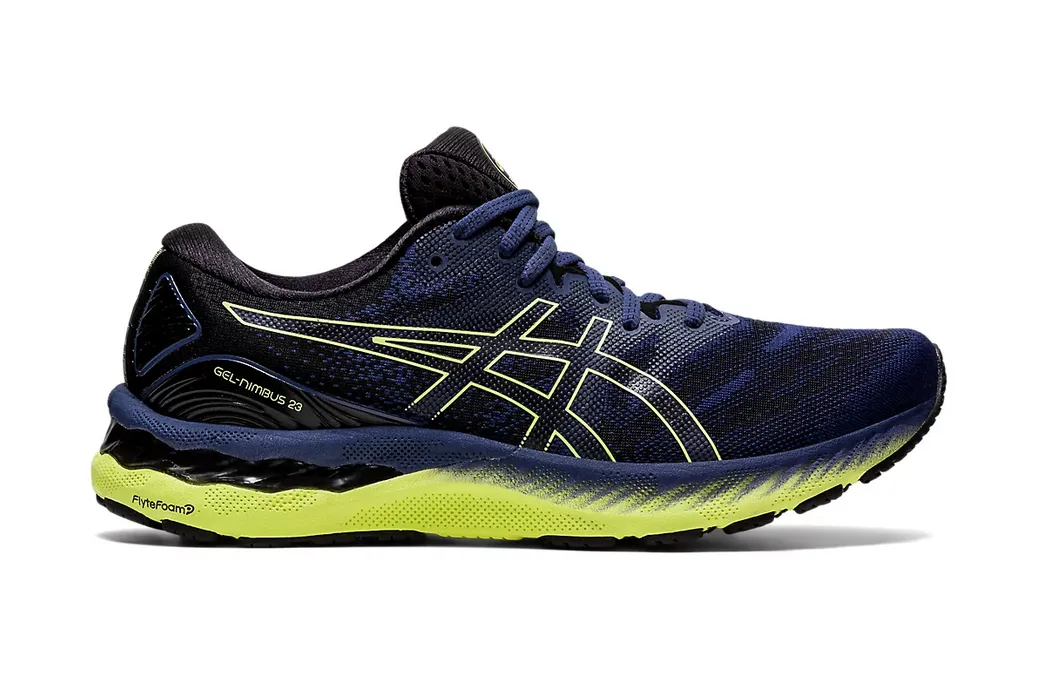 Asics Men's GEL-NIMBUS 23 - THUNDER BLUE/GLOW YELLOW