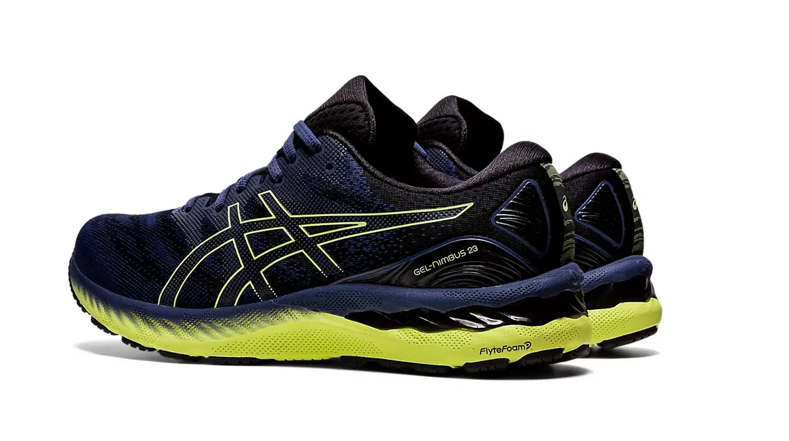 Asics Men's GEL-NIMBUS 23 - THUNDER BLUE/GLOW YELLOW