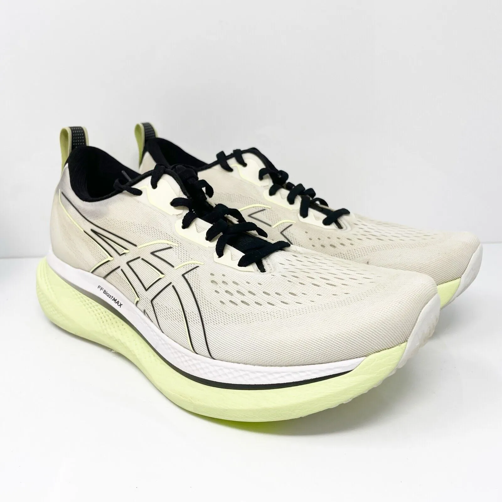 Asics Mens Glideride Max 1011B891 White Running Shoes Sneakers Size 11