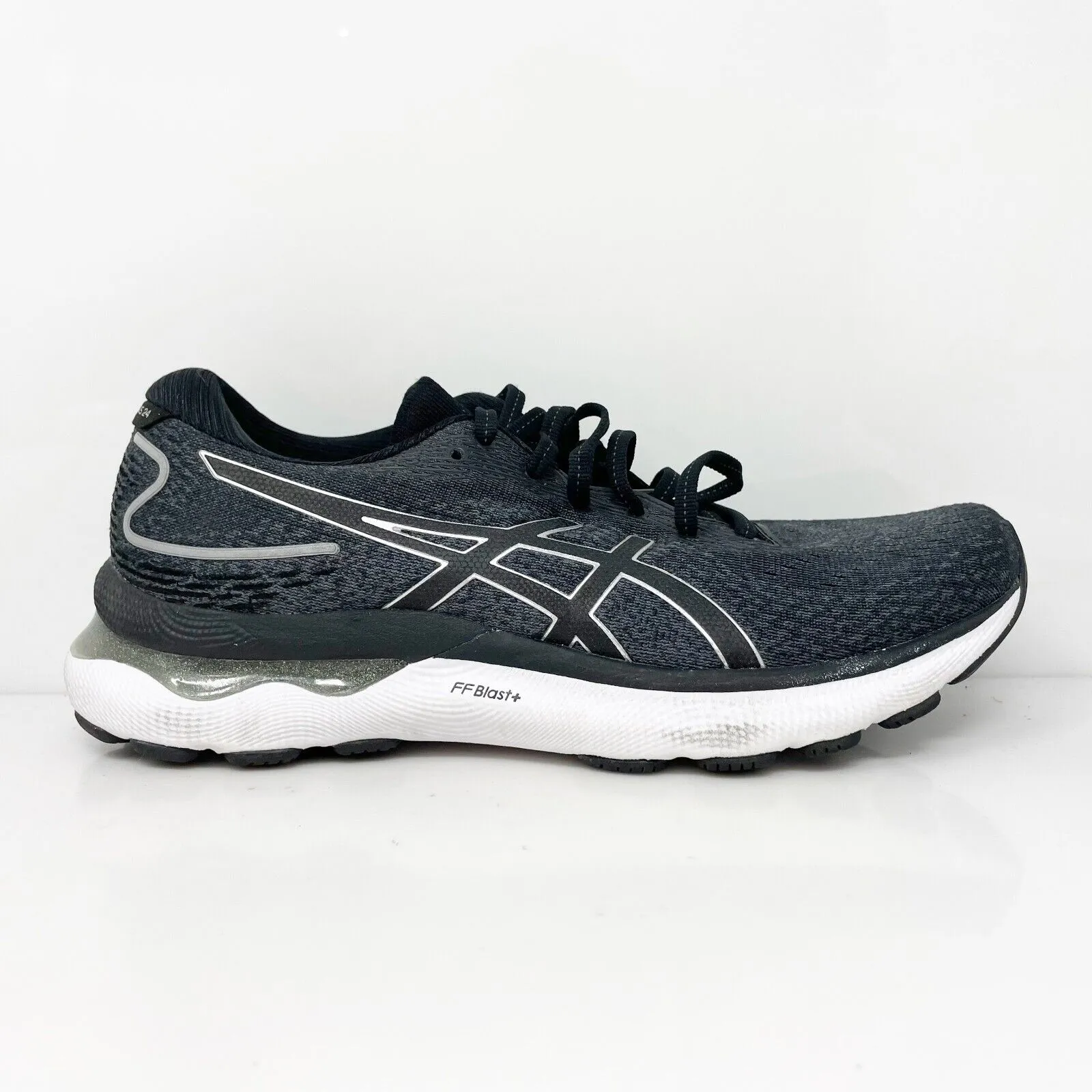 Asics Womens Gel Nimbus 24 1012B201 Black Running Shoes Sneakers Size 9