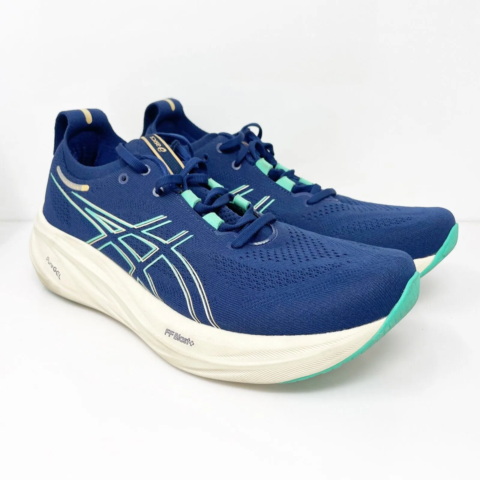 Asics Womens Gel Nimbus 26 1012B601 Blue Running Shoes Sneakers Size 11