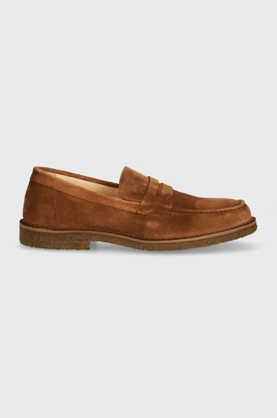 Astorflex suede loafers Mokaflex men's brown color MOKAFLEX.001.403